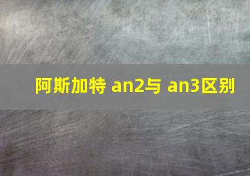 阿斯加特 an2与 an3区别